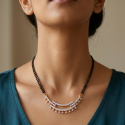 Premium 925 Silver Antique Style Diamond Mangalsutra