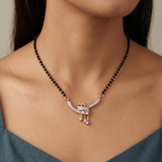 Premium 925 Silver Antique Style Diamond Mangalsutra