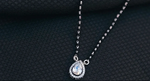 Load image into Gallery viewer, Raga Pear Shape Mangalsutra in 925 Sterling Silver Rhodium Plated 17 inches
