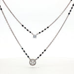Load image into Gallery viewer, Elegant 925 Silver Antique double layey Star Diamond Mangalsutra