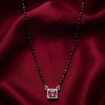 Load image into Gallery viewer, Premium 925 Silver Pink Princess Style Diamond Mangalsutra