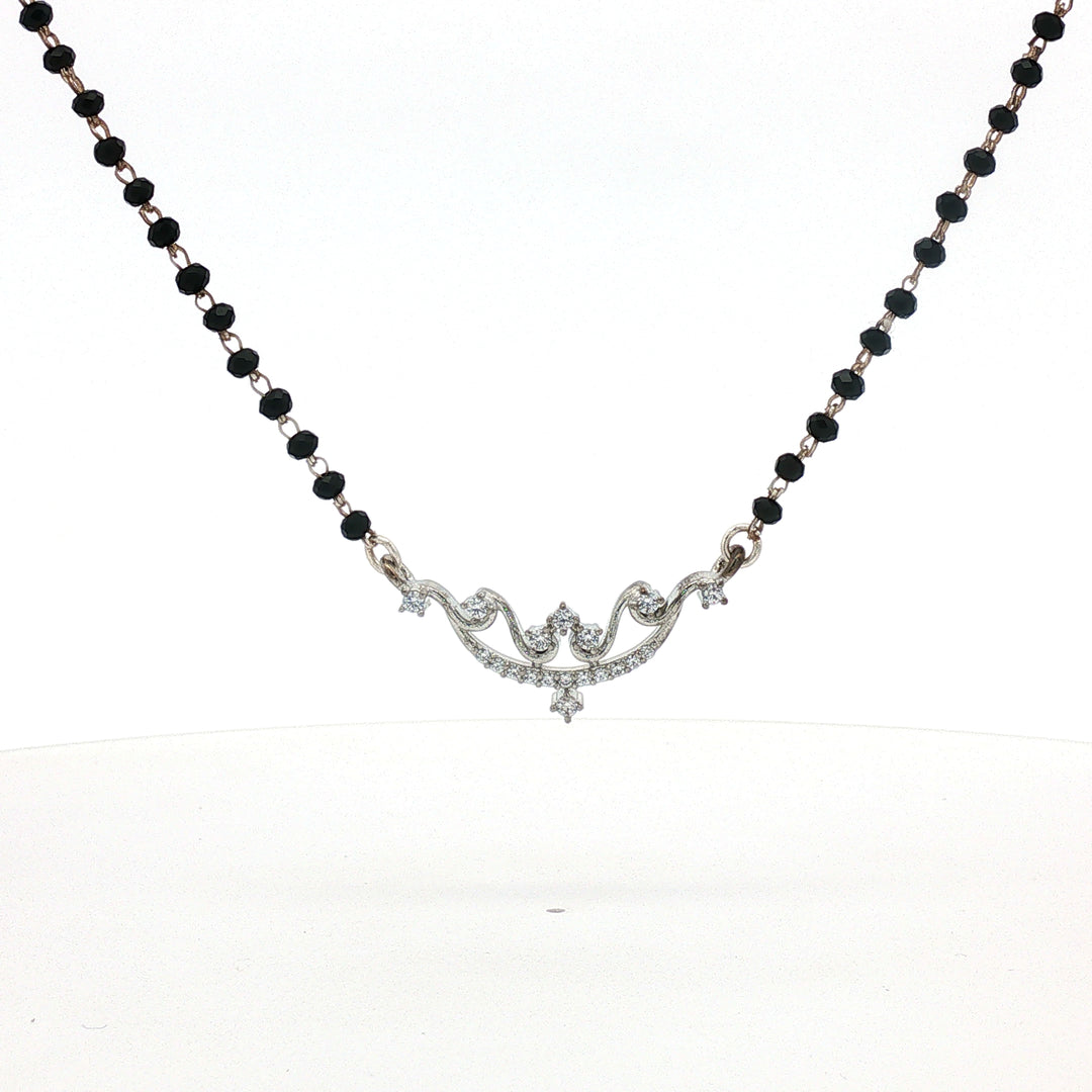 Premium 925 Silver Antique Style Diamond Mangalsutra