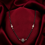 Load image into Gallery viewer, Pearl Mangalsutra in 925 Sterling Silver Rhodium Plated 20 inches
