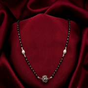 Pearl Mangalsutra in 925 Sterling Silver Rhodium Plated 20 inches