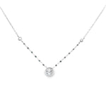 Load image into Gallery viewer, 925 Sterling Silver Plated Stones Mangalsutra in Rhodium Plated 9 inches
