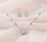 Load image into Gallery viewer, Mangalsutra With Earring in 925 Sterling Silver Rhodium Plated 9 inches
