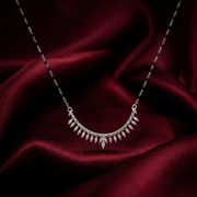 Stylish Mangalsutra in 925 Sterling Silver Rhodium Plated 18 inches