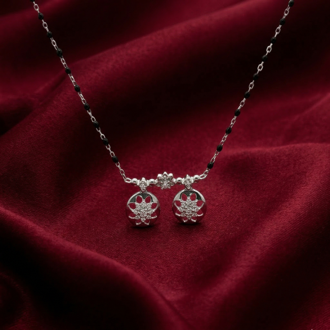 Elegant 925 Silver Antique Mangalsutra Perfect Traditional Look