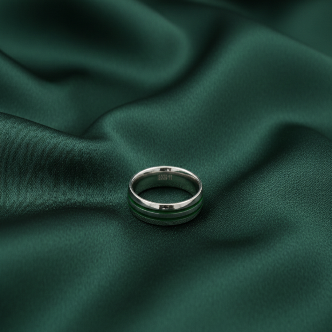 Eternity Band 925 Sterling Silver Men's Ring