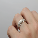 Load image into Gallery viewer, Eternity Band 925 Sterling Silver Men's Ring