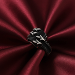 Load image into Gallery viewer, Black 925 Sterling Silver Men's Ring