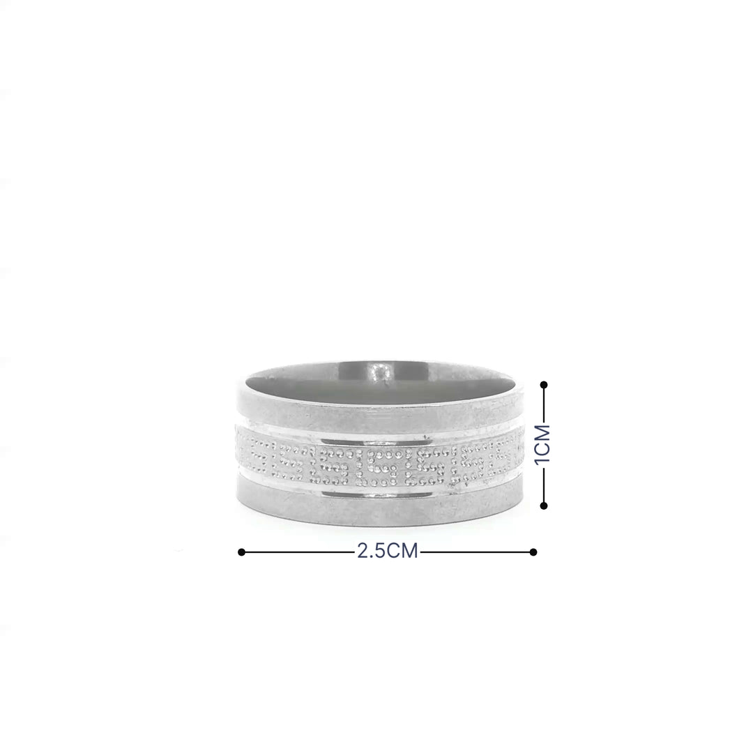Eternity Band  925 Sterling Silver Men's Ring