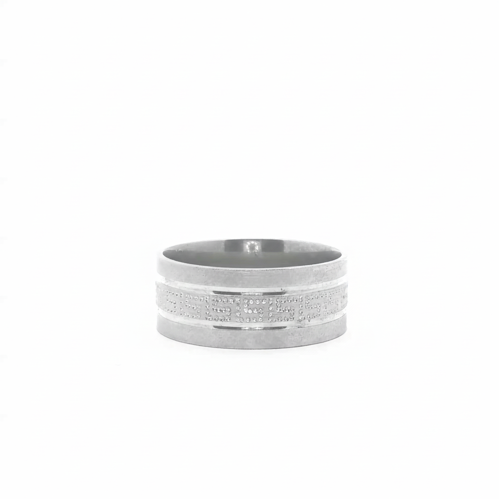 Eternity Band  925 Sterling Silver Men's Ring
