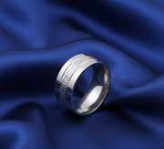 Eternity Band  925 Sterling Silver Men's Ring