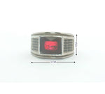 Load image into Gallery viewer, Triad Red Stone 925 Sterling Silver Men's Ring