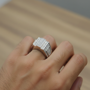 Zeus Verte 925 Sterling Silver Men's Ring