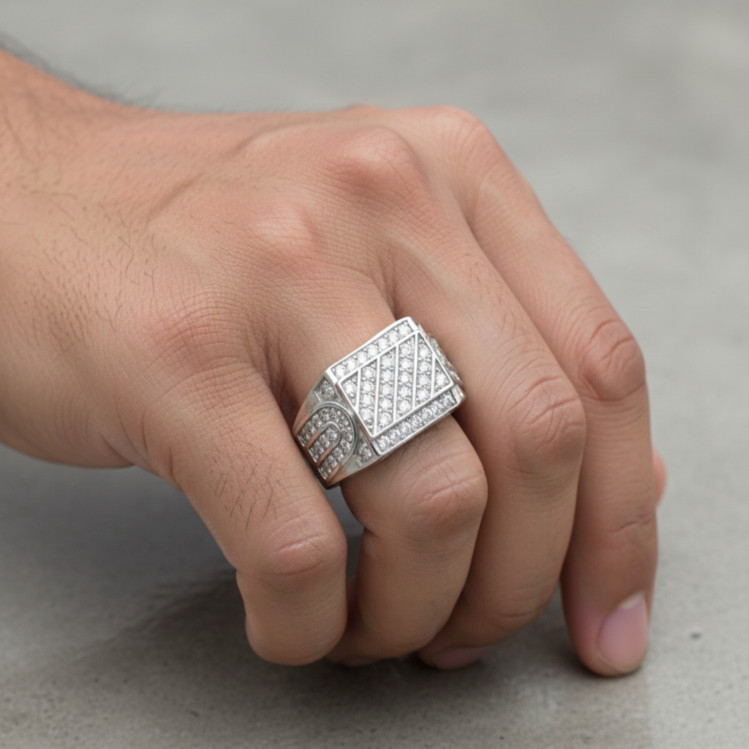 Zeus Limitless 2 925 Sterling Silver Men's Ring