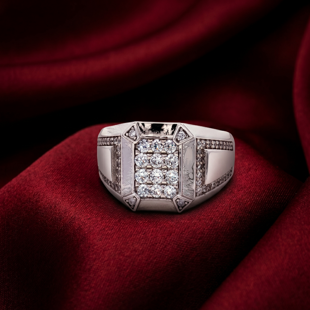 Luxury Solid 925 Silver Ring for Men