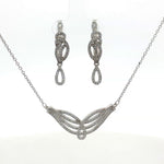 Load image into Gallery viewer, Premium 925 Silver Necklace &amp; Earrings Set for Women
