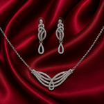 Load image into Gallery viewer, Premium 925 Silver Necklace &amp; Earrings Set for Women