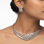 Load image into Gallery viewer, Premium 925 Silver Necklace &amp; Earrings Set for Women