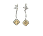 Load image into Gallery viewer, Dual Swag 925 Sterling Silver Necklace with earring Set  Studded with Cubic Zircons
