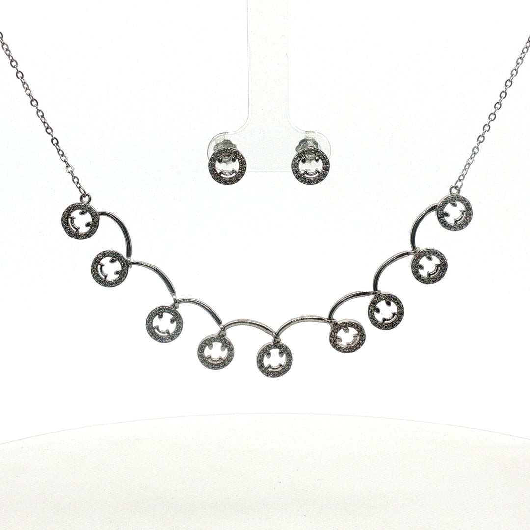 Premium 925 Silver Necklace & Earrings Set for Women