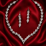 Load image into Gallery viewer, Premium 925 Silver Necklace &amp; Earrings Set for Women