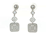 Load image into Gallery viewer, Princess 925 Sterling Silver Necklace &amp; Earrings Set with Sparkling Cubic Zirconia Stones