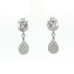Load image into Gallery viewer, Pear Shape 925 Sterling Silver Necklace &amp; Earrings Set with Sparkling Cubic Zirconia Stones
