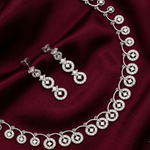 Load image into Gallery viewer, Elegant 925 Sterling Silver Necklace &amp; Earring Set