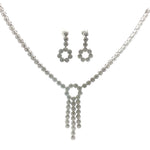 Load image into Gallery viewer, Elegant 925 Sterling Silver Necklace &amp; Earring Set