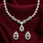 Load image into Gallery viewer, Pear Shape Timeless 925 Silver Necklace &amp; Earrings Set for Women