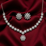 Load image into Gallery viewer, Premium 925 Silver Necklace &amp; Earrings Set for Women