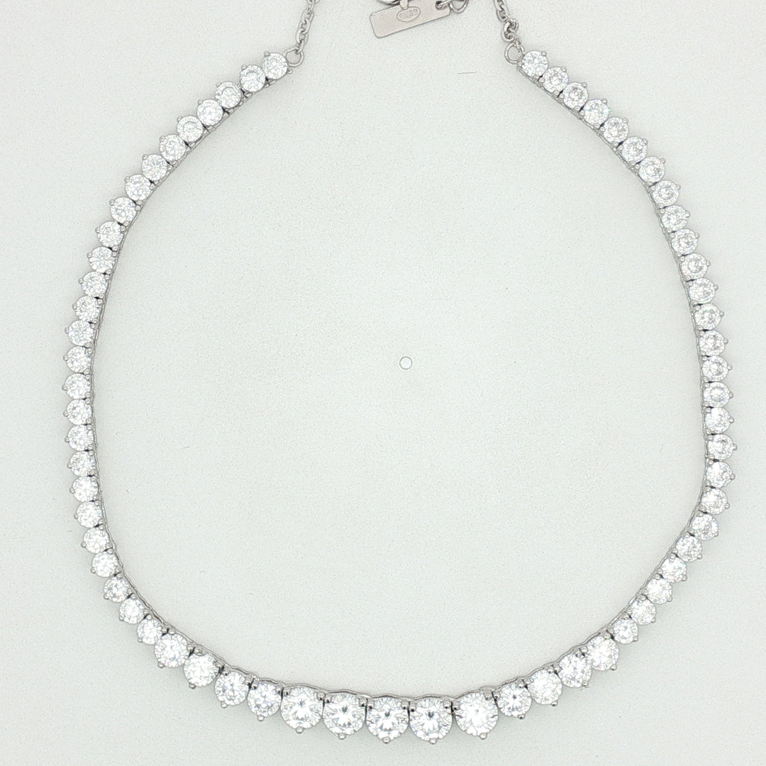 Premium 925 Silver Necklace & Earrings Set for Women