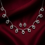 Load image into Gallery viewer, Premium 925 Silver Necklace &amp; Earrings Set for Women
