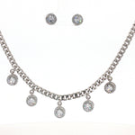 Load image into Gallery viewer, Round Shape Timeless 925 Silver Necklace &amp; Earrings Set for Women