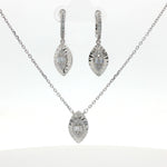Load image into Gallery viewer, Marquise Shape Timeless 925 Silver Necklace &amp; Earrings Set for Women