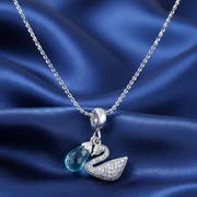 Yuva Swan 925 Silver Pendant with Chain
