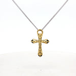 Load image into Gallery viewer, 925 Sterling Silver Diamond Criss Cross Pendant Necklace with Adjustable Length