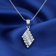 Yuva Mahogany Sterling Silver Pendant with chain (Chain Length 16 inches)