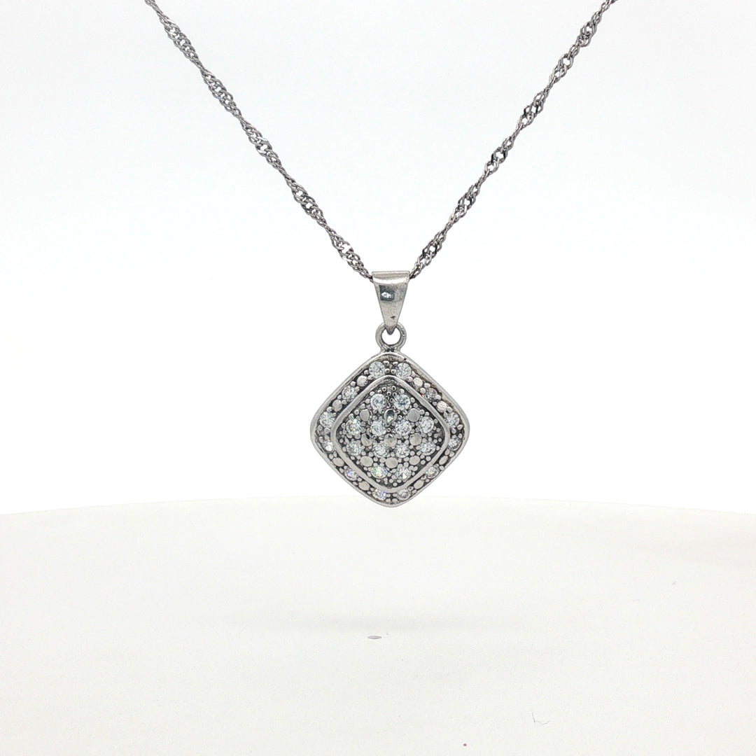 Yuva Mahogany Uni Sterling Silver Pendant with chain (Chain Length 18 inches)