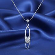 Yuva Bub Sterling Silver Pendant with chain (Chain Length 18 inches)