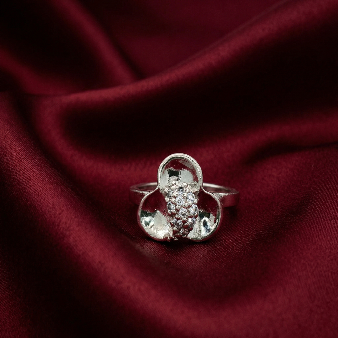 925 Sterling Silver Women’s Moissanite Diamond Daily Wear Ring