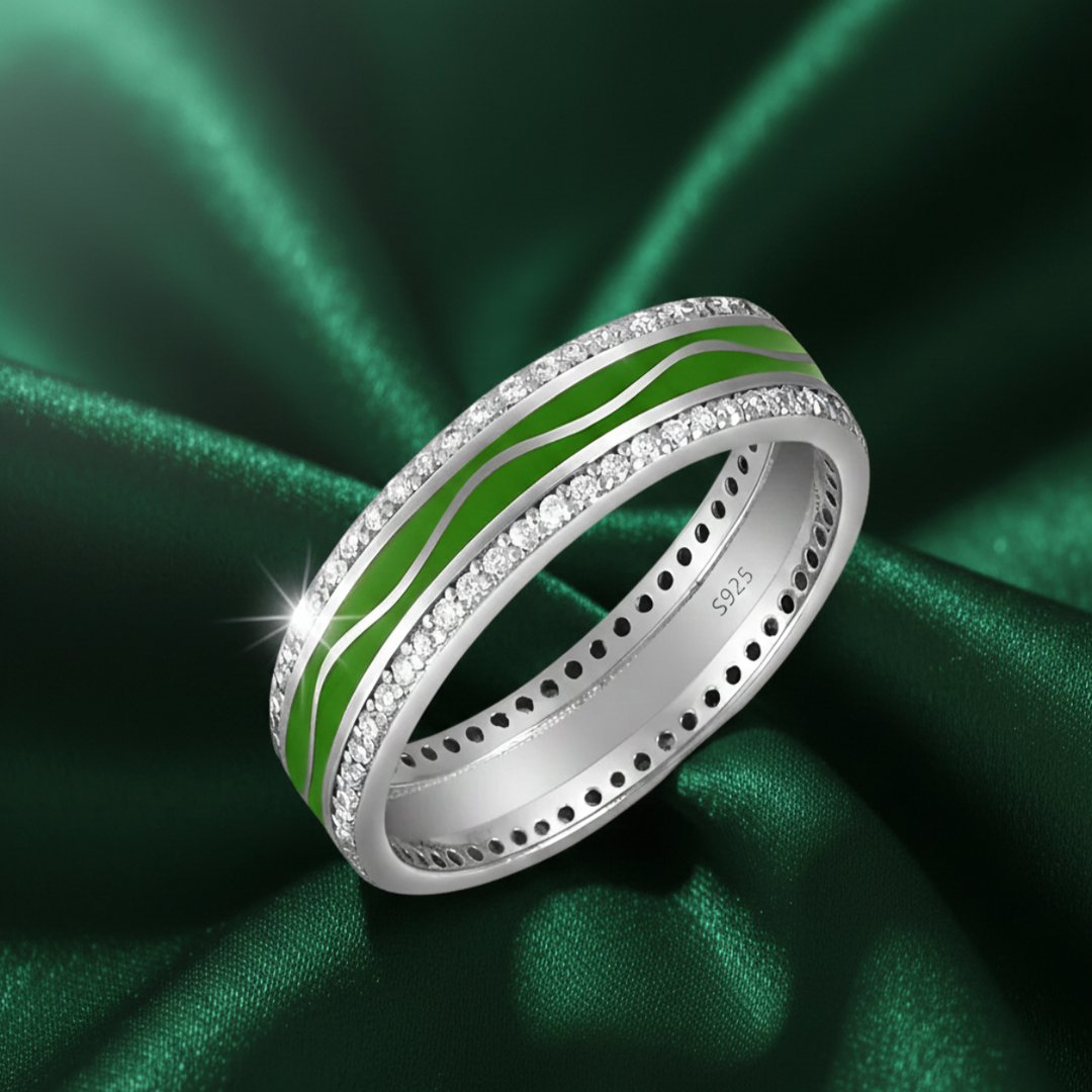 Eternal Enamel 925 Sterling Silver Ring