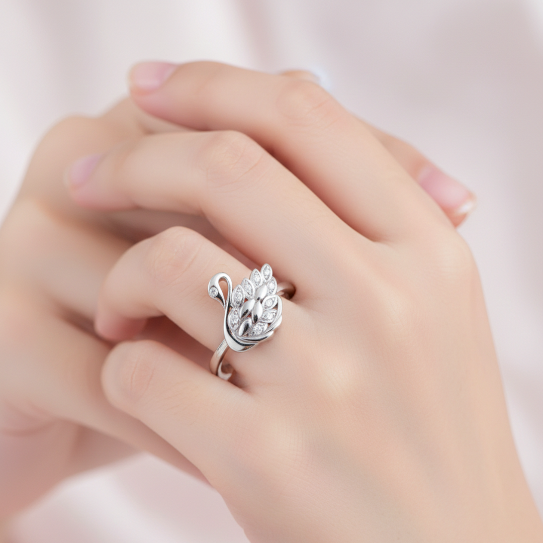 Swan 925 Sterling Silver Ring