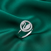 Swan Dazzle 925 Sterling Silver Ring