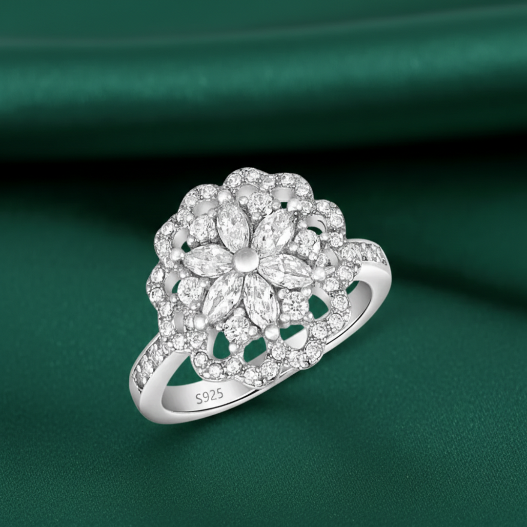 Nakshatram Marquise Star 925 Sterling Silver Ring