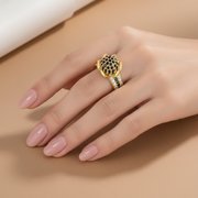 Black Rose 925 Sterling Silver Ring