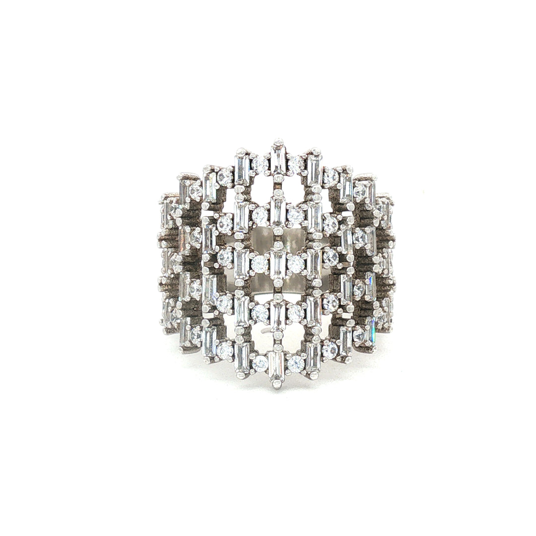 Magnus Marquee 925 Sterling Silver Ring